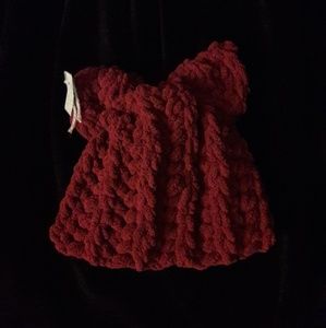 Baby Cat Ear Hat (Red 0-3Months)